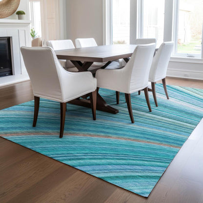Chantille ACN585 Teal 5' x 7'6" Rug