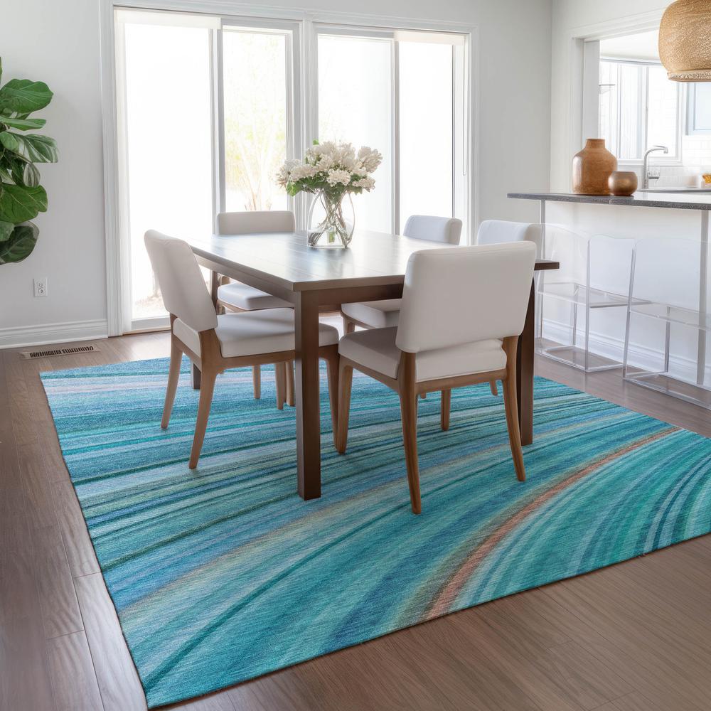 Chantille ACN585 Teal 5' x 7'6" Rug