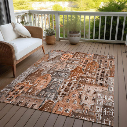 Chantille ACN600 Orange 3' x 5' Rug