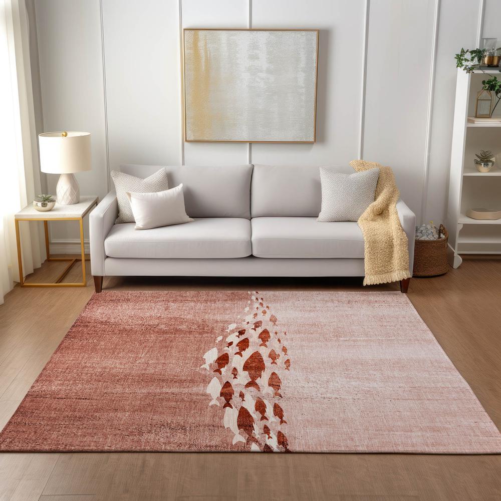 Chantille ACN627 Orange 5' x 7'6" Rug
