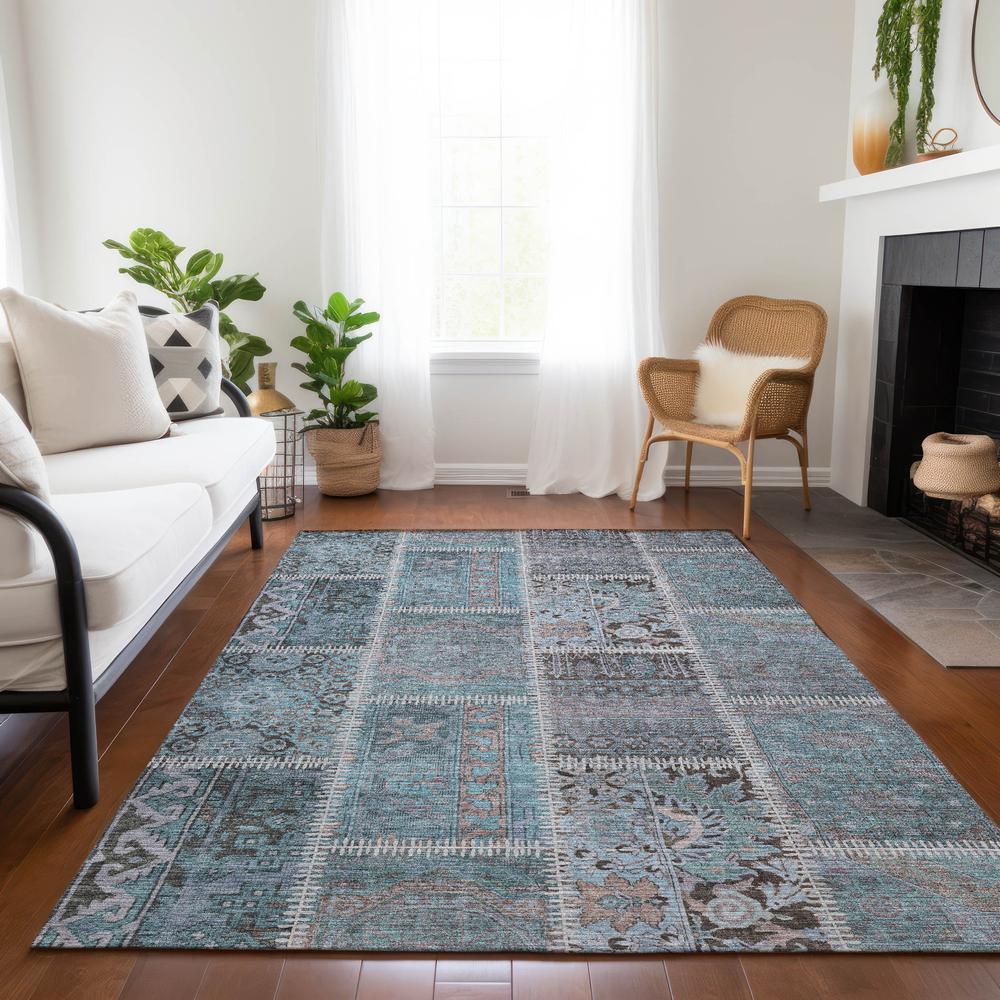 Chantille ACN635 Teal 5' x 7'6" Rug