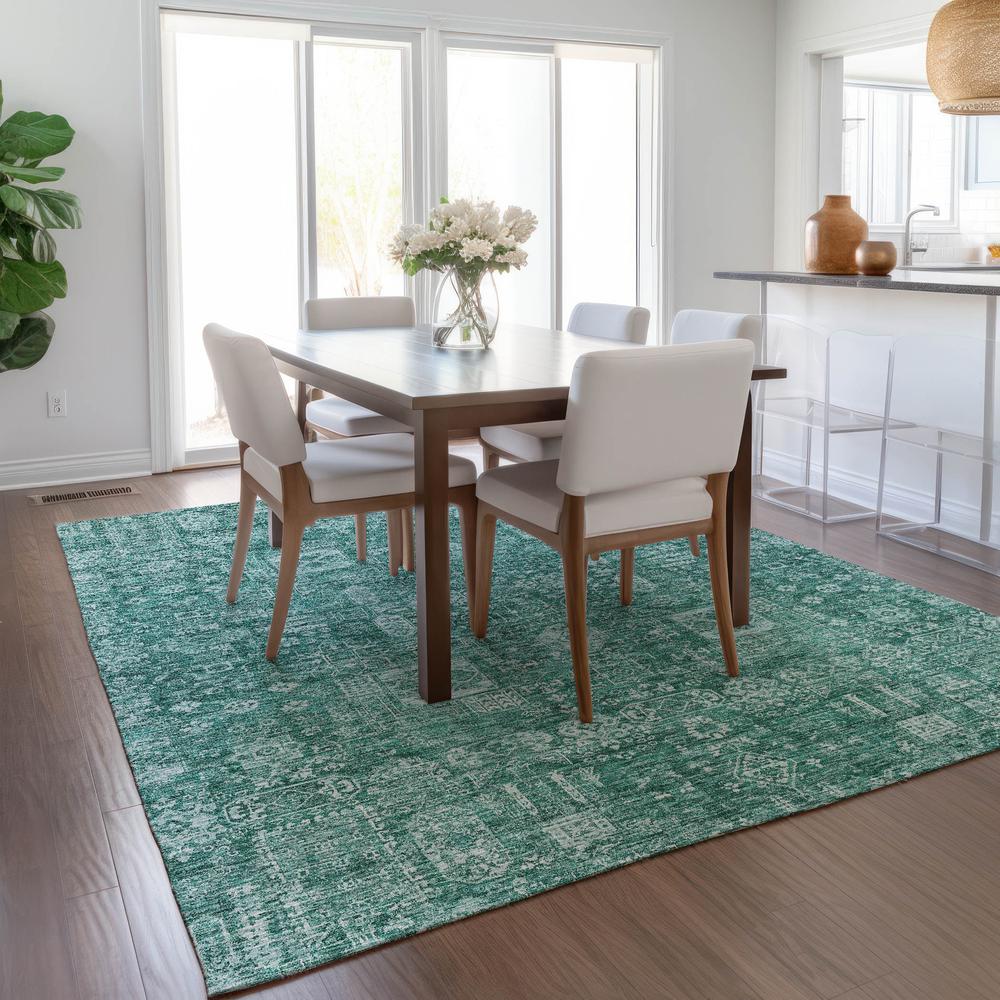 Chantille ACN637 Teal 5' x 7'6" Rug