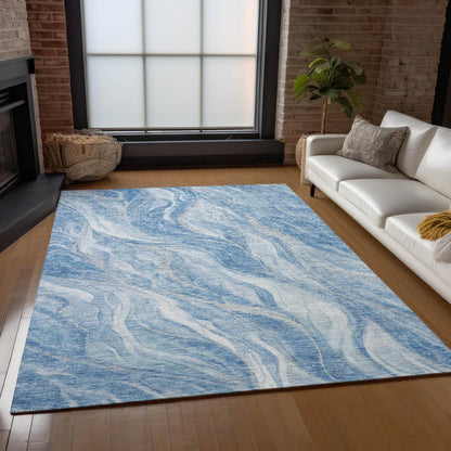 Chantille ACN720 Blue 5' x 7'6" Rug