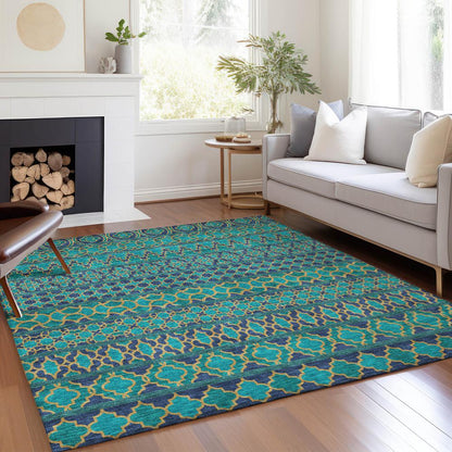 Chantille ACN726 Teal 5' x 7'6" Rug