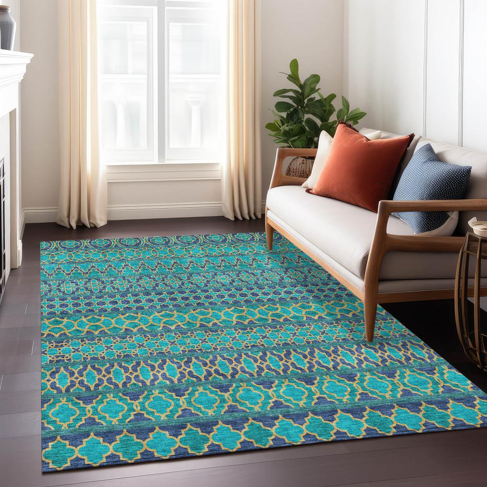 Chantille ACN726 Teal 5' x 7'6" Rug