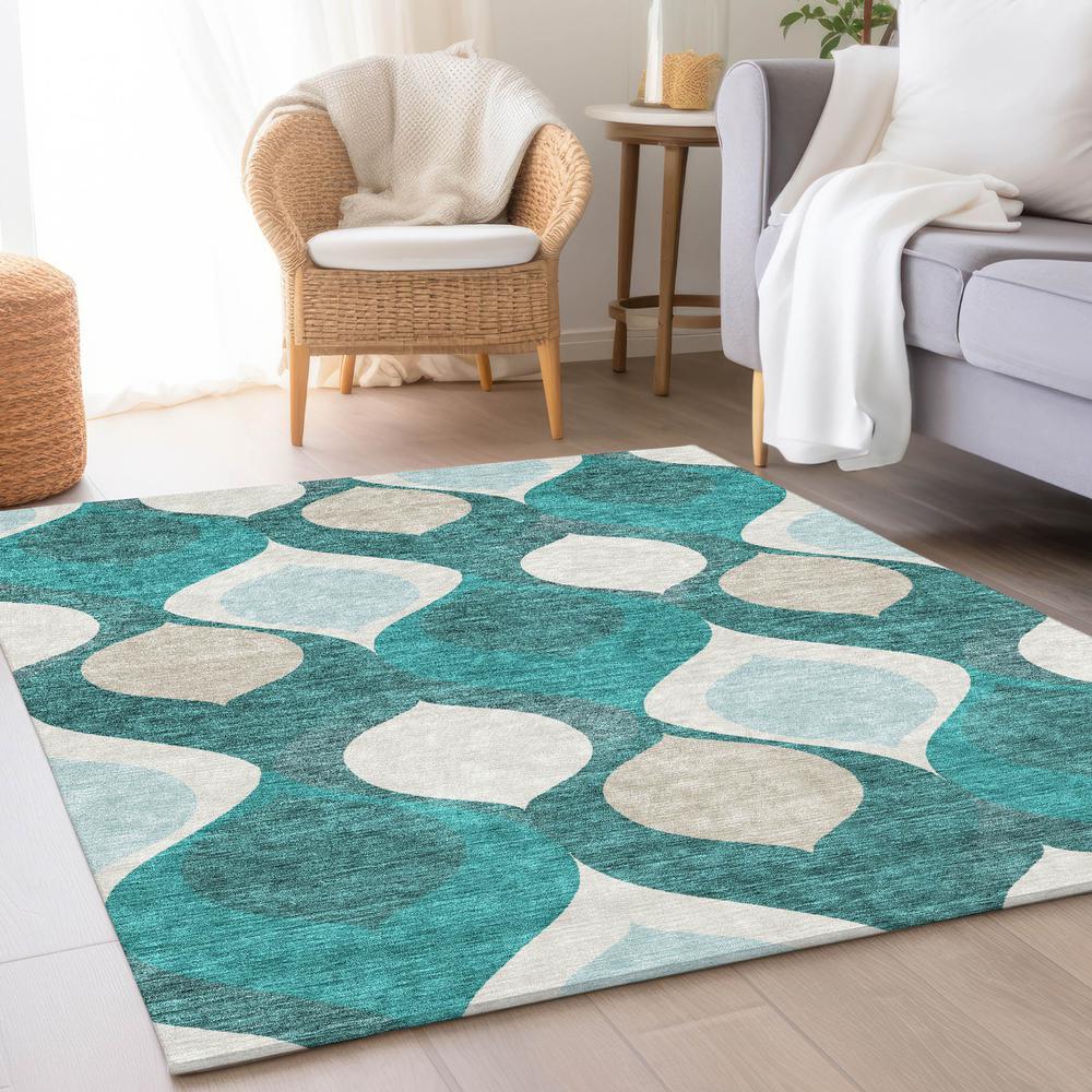Chantille ACN749 Teal 5' x 7'6" Rug