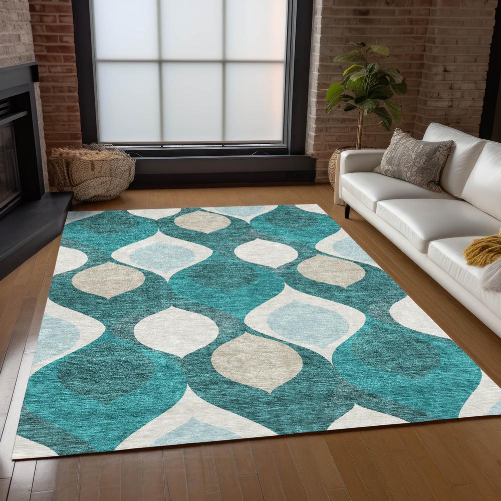 Chantille ACN749 Teal 5' x 7'6" Rug