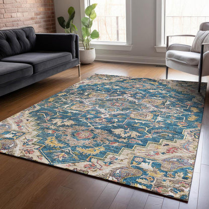 Chantille ACN774 Blue 5' x 7'6" Rug