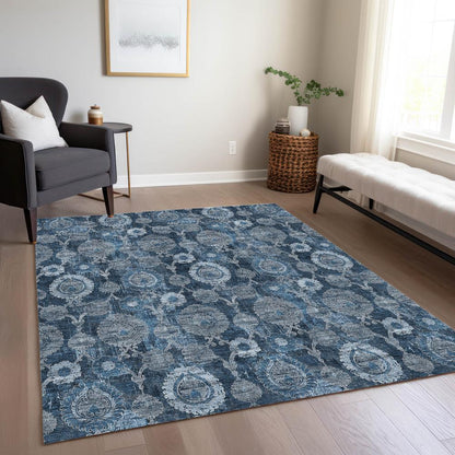 Chantille ACN821 Blue 5' x 7'6" Rug
