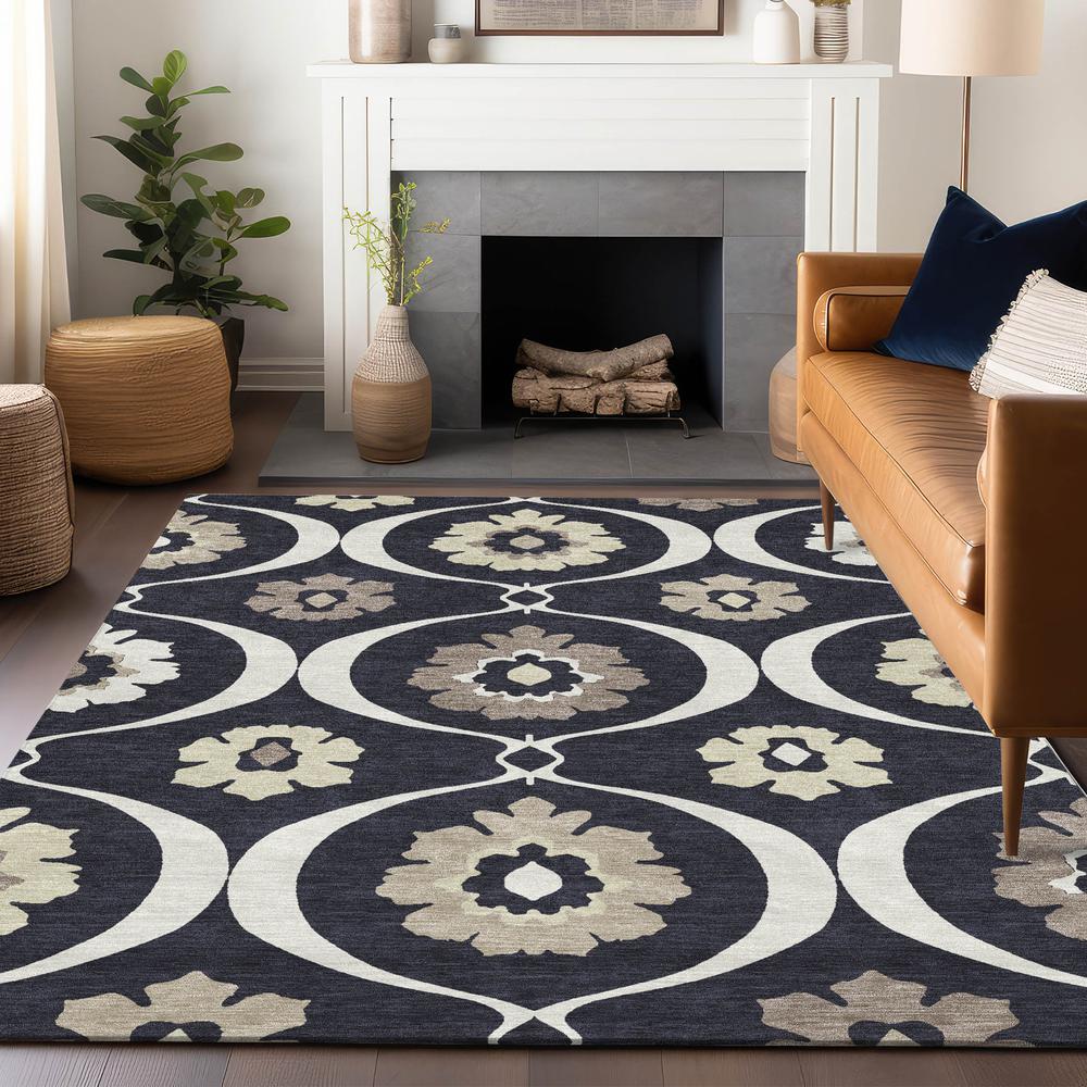 Chantille ACN858 Black 5' x 7'6" Rug