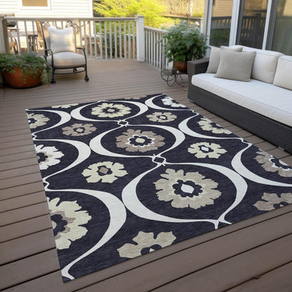 Chantille ACN858 Black 5' x 7'6" Rug