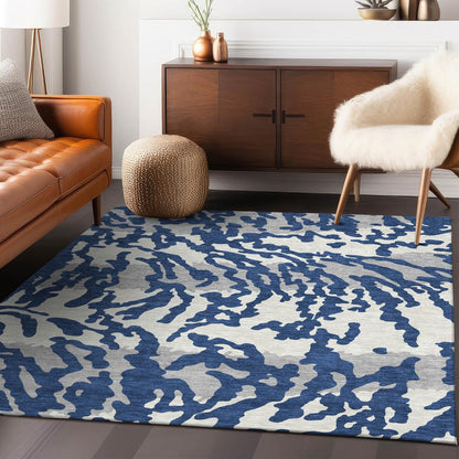Chantille ACN873 Blue 5' x 7'6" Rug