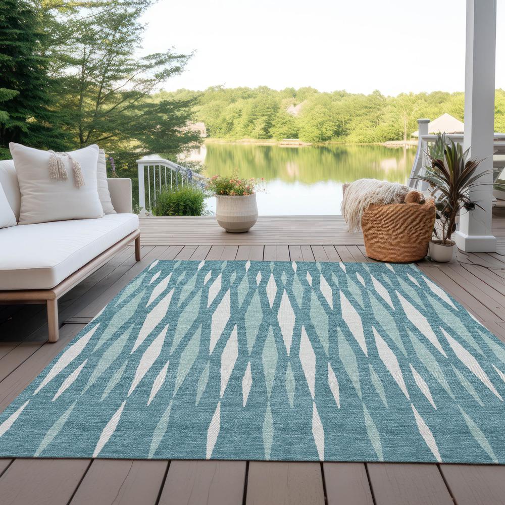 Chantille ACN881 Teal 5' x 7'6" Rug
