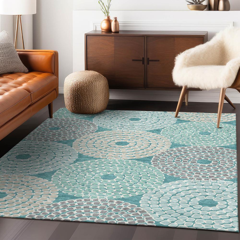 Chantille ACN882 Teal 5' x 7'6" Rug