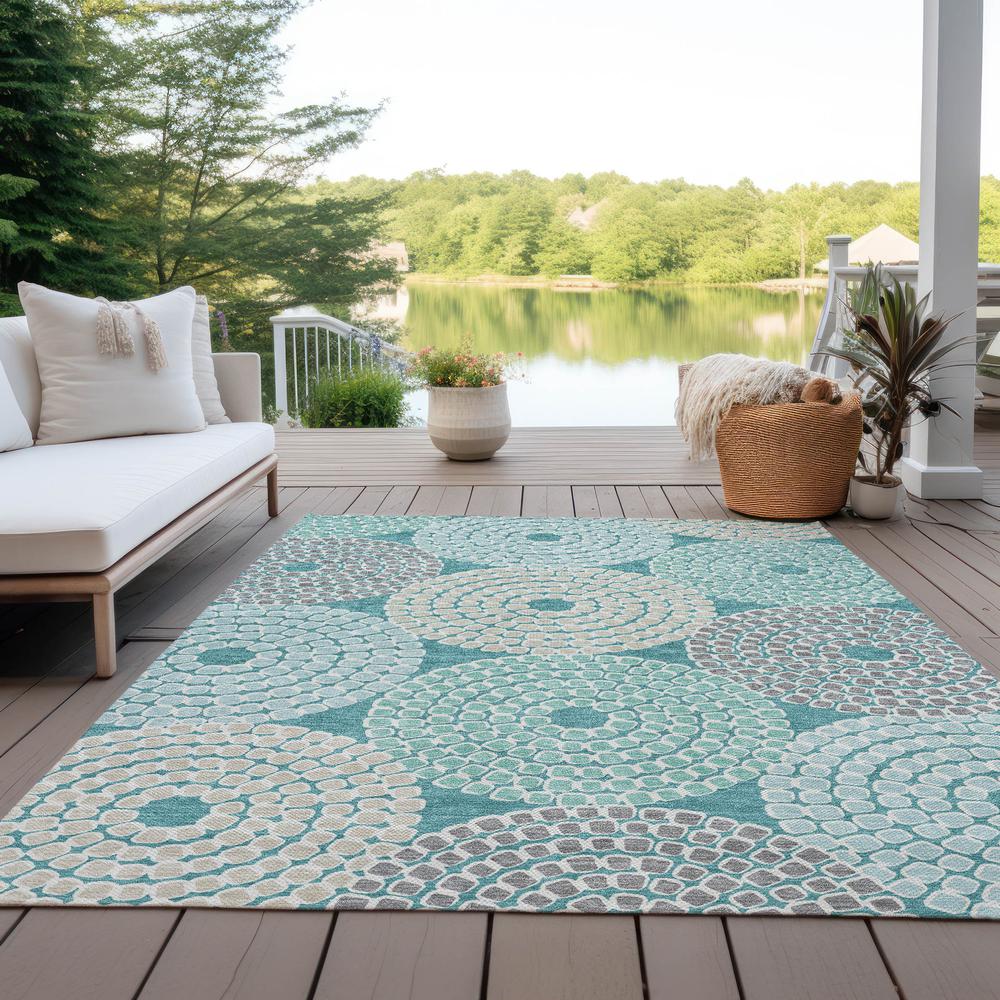 Chantille ACN882 Teal 5' x 7'6" Rug