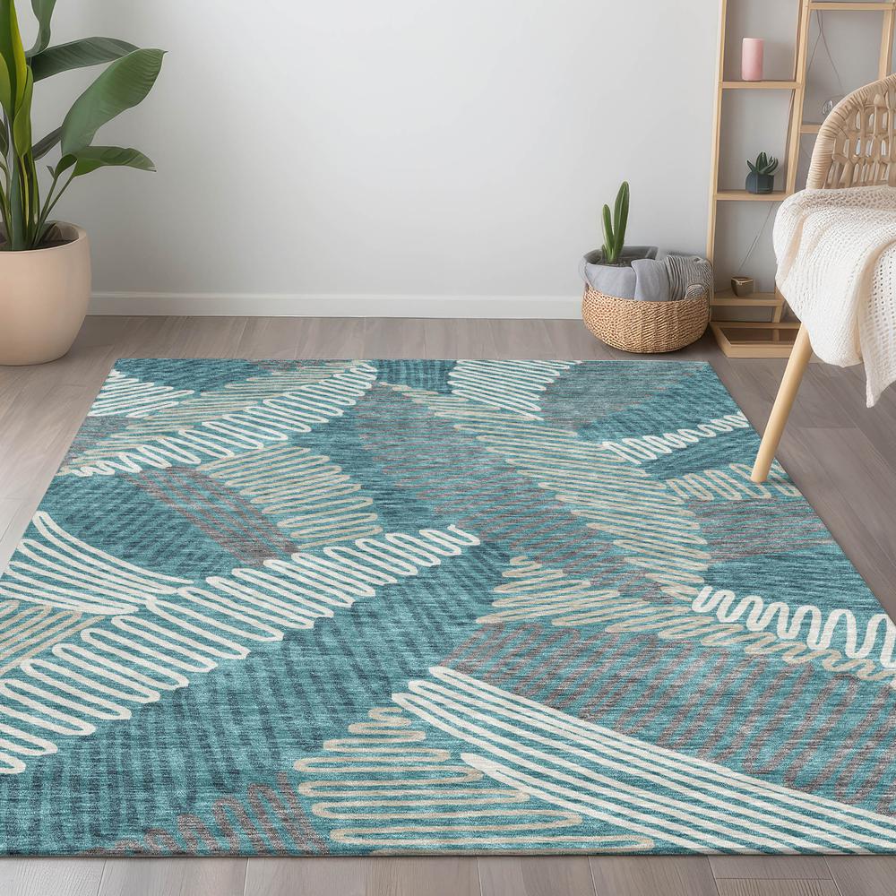 Chantille ACN904 Teal 5' x 7'6" Rug