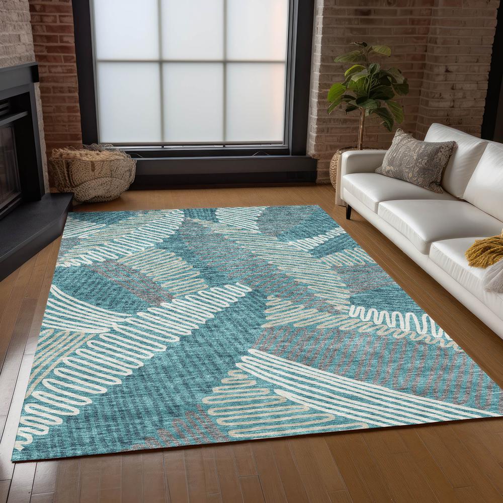 Chantille ACN904 Teal 5' x 7'6" Rug