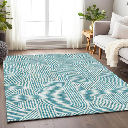 Chantille ACN917 Teal 5' x 7'6" Rug