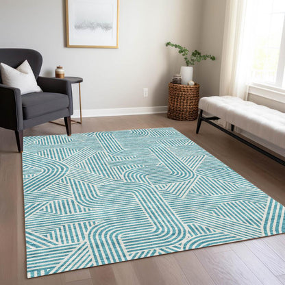 Chantille ACN917 Teal 5' x 7'6" Rug