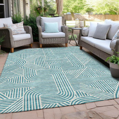 Chantille ACN917 Teal 5' x 7'6" Rug
