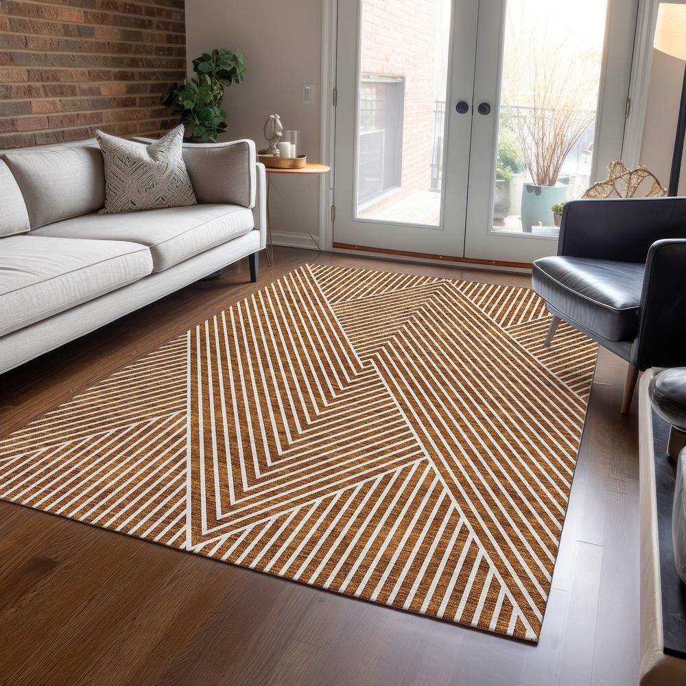 Chantille ACN937 Orange 5' x 7'6" Rug