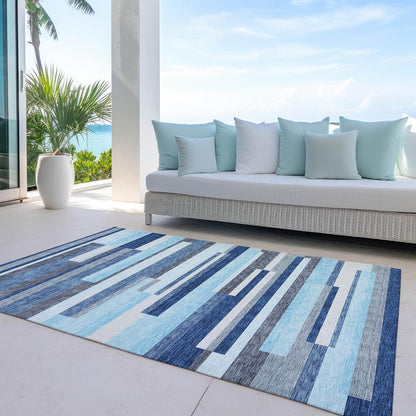 Chantille ACN956 Blue 5' x 7'6" Rug