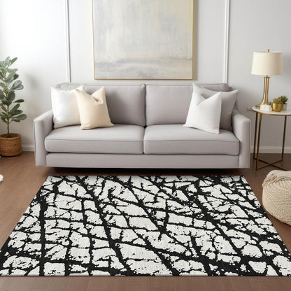 Chantille ACN972 Black 5' x 7'6" Rug