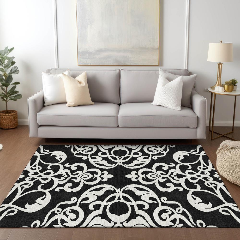 Chantille ACN973 Black 5' x 7'6" Rug