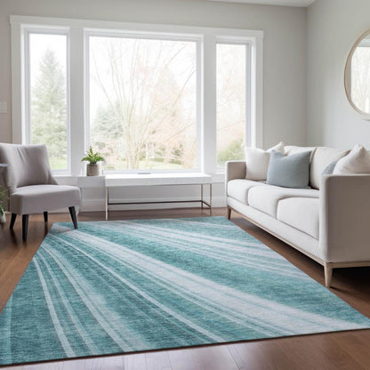 Chantille ACN981 Teal 5' x 7'6" Rug