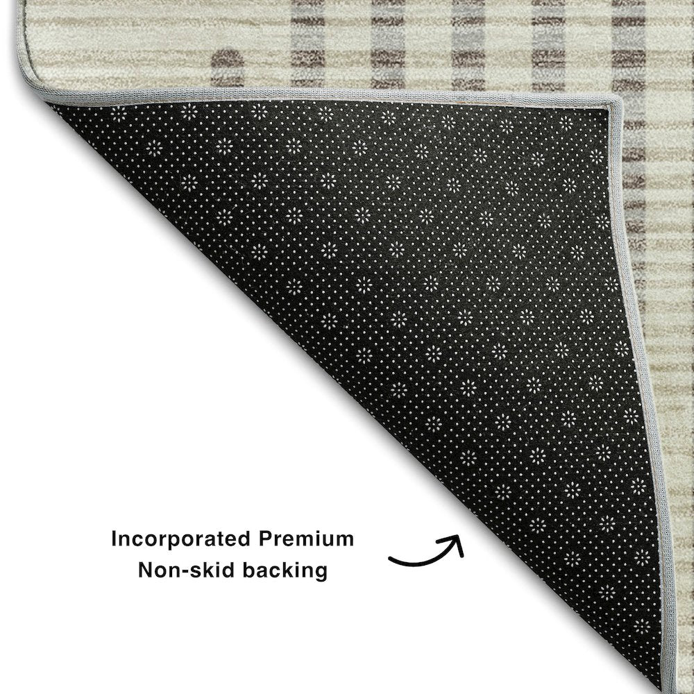 Premium Machine Washable Mayfield AMF1001 Beige 2'6" x 3'10" Rug