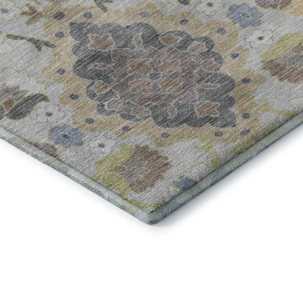 Premium Machine Washable Mayfield AMF1002 Gray 2'6" x 3'10" Rug