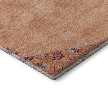 Premium Machine Washable Mayfield AMF1011 Peach 2'6" x 3'10" Rug