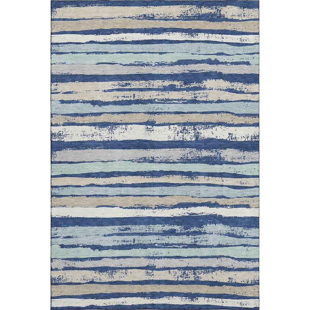 Premium Machine Washable Mayfield AMF1019 Navy 5' x 7'6" Rug