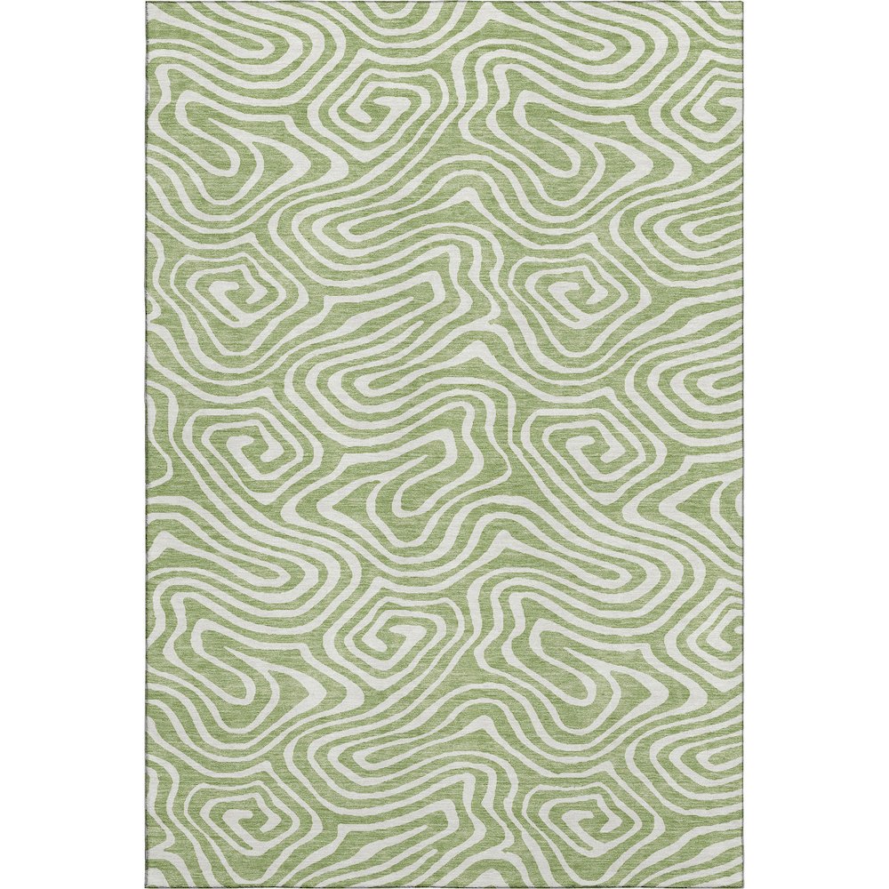 Premium Machine Washable Mayfield AMF1020 Aloe 5' x 7'6" Rug