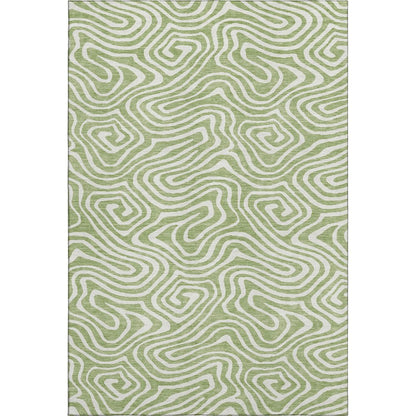 Premium Machine Washable Mayfield AMF1020 Aloe 5' x 7'6" Rug