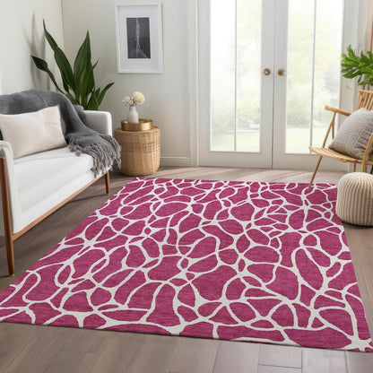 Premium Machine Washable Mayfield AMF1024 Blush 5' x 7'6" Rug