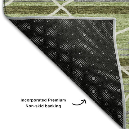 Premium Machine Washable Mayfield AMF1025 Aloe 2'6" x 3'10" Rug