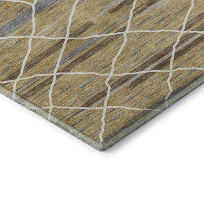 Premium Machine Washable Mayfield AMF1025 Gold 2'6" x 3'10" Rug