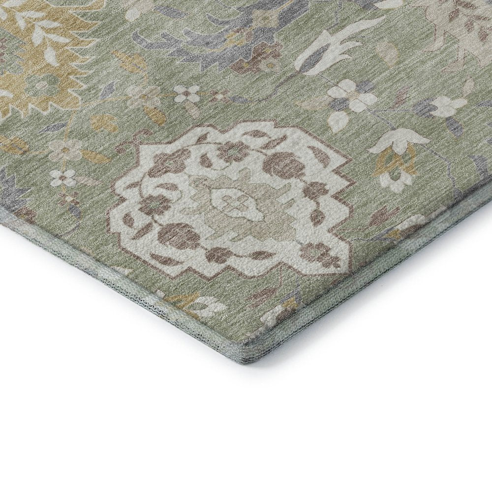Premium Machine Washable Mayfield AMF1026 Aloe 2'6" x 3'10" Rug