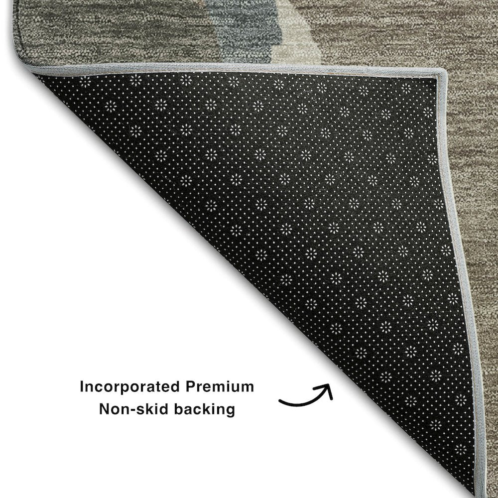 Premium Machine Washable Mayfield AMF1028 Taupe 2'6" x 3'10" Rug