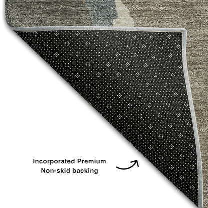 Premium Machine Washable Mayfield AMF1028 Taupe 2'6" x 3'10" Rug