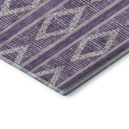 Premium Machine Washable Mayfield AMF1029 Purple 2'6" x 3'10" Rug