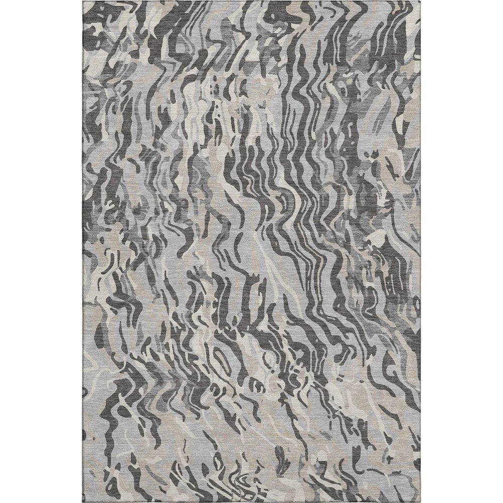Premium Machine Washable Mayfield AMF1038 Gray 5' x 7'6" Rug