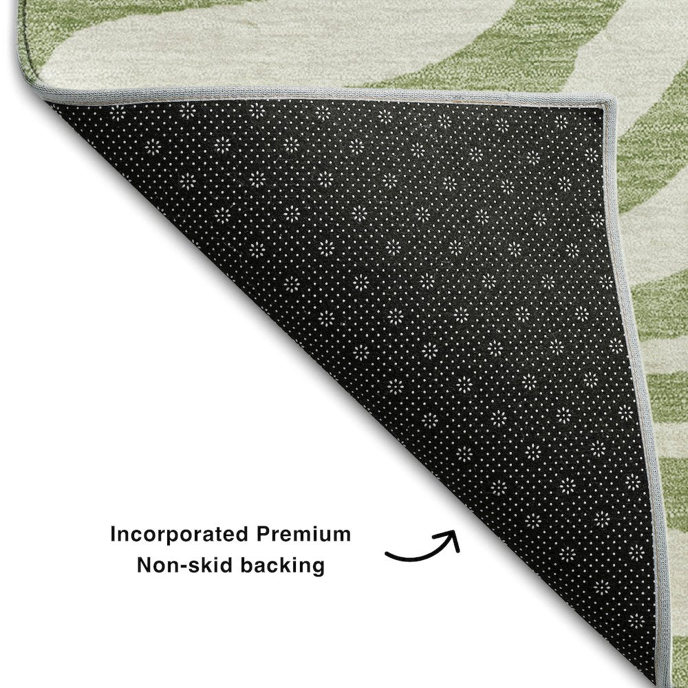 Premium Machine Washable Mayfield AMF1042 Aloe 2'6" x 3'10" Rug
