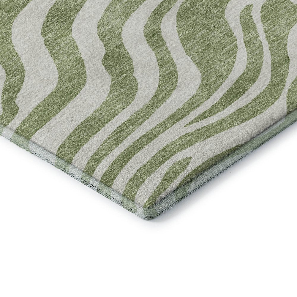 Premium Machine Washable Mayfield AMF1042 Aloe 2'6" x 3'10" Rug