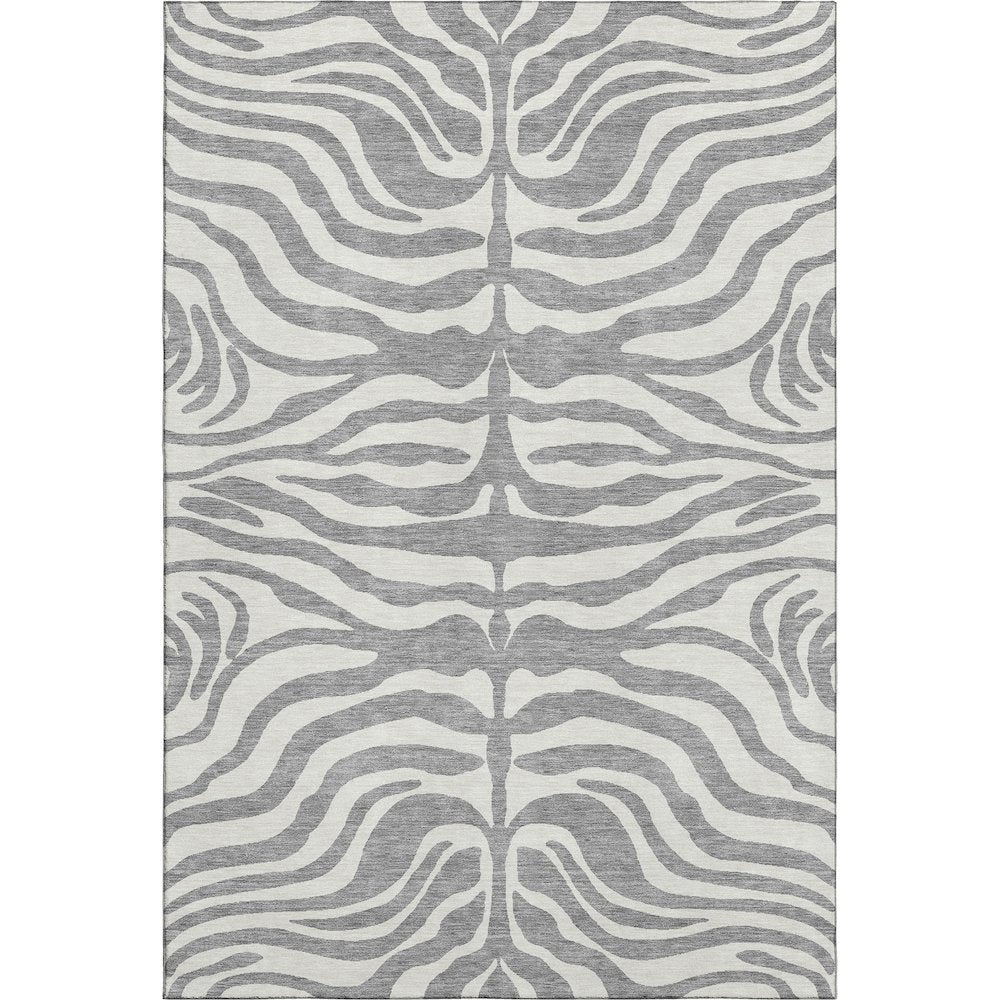Premium Machine Washable Mayfield AMF1042 Gray 5' x 7'6" Rug