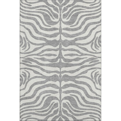 Premium Machine Washable Mayfield AMF1042 Gray 5' x 7'6" Rug