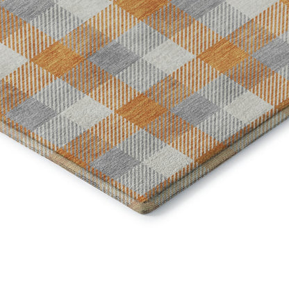 Premium Machine Washable Mayfield AMF1053 Orange 2'6" x 3'10" Rug