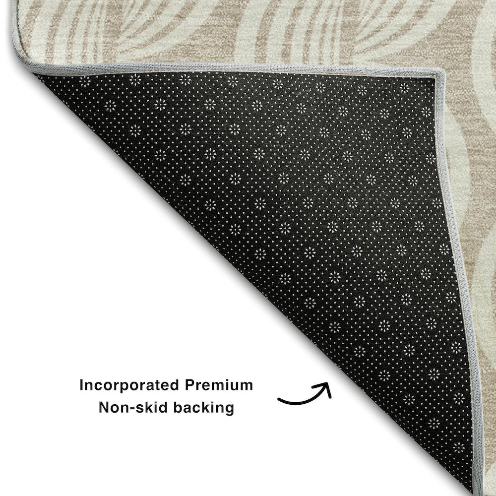 Premium Machine Washable Mayfield AMF1056 Khaki 2'6" x 3'10" Rug