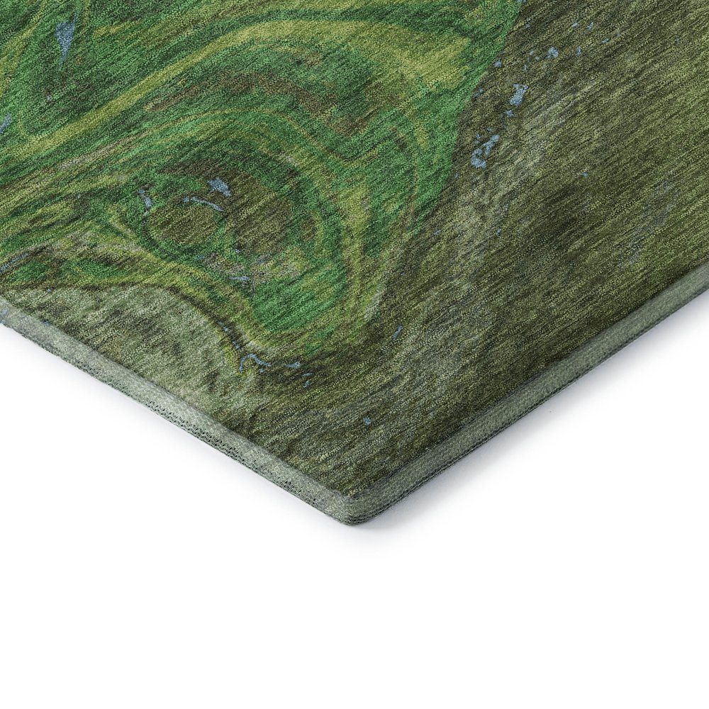 Premium Machine Washable Mayfield AMF1061 Green 2'6" x 3'10" Rug